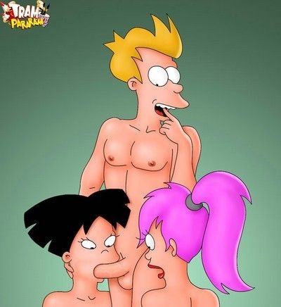 Fry from futurama acquires sissified. turanga leela loves it weighty