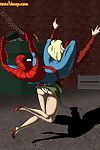 Lustful spidey pounding gwens tacky muff