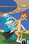 The jetsons get busted in a bawdy bisexual orgy