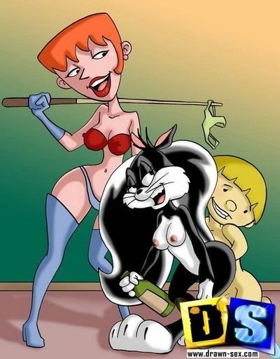 Notable toons in real passionate Male+Male+Female gangbangs