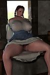 Bigtitted 3d bbw country pretty shows her pink pussy