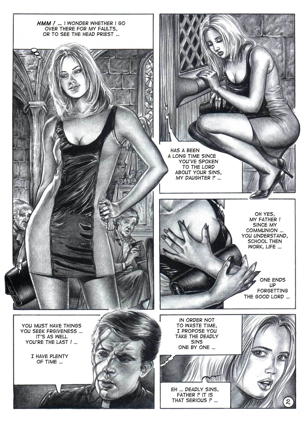 black and white porn comics