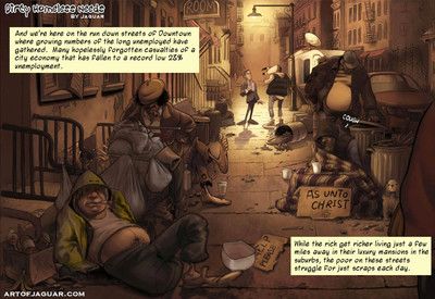 Adult comic be worthwhile for rich pet helping the homeless with dirty needs
