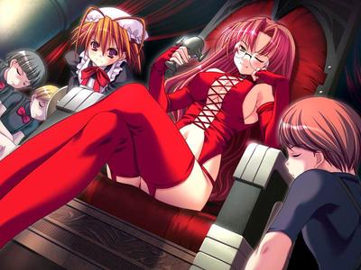 Tough lesbian anime sluts tease each variant from behind to maniacal passion