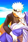 Naruto Shipuden kissed Hinata  in their way wet lips